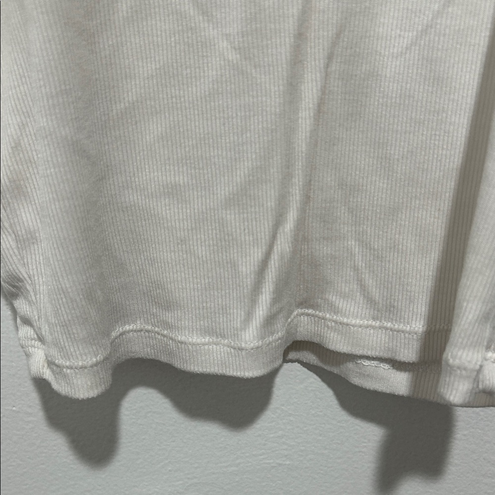 Sunday Best Cream Ribbed Racerback Tank - Picture 4 of 7